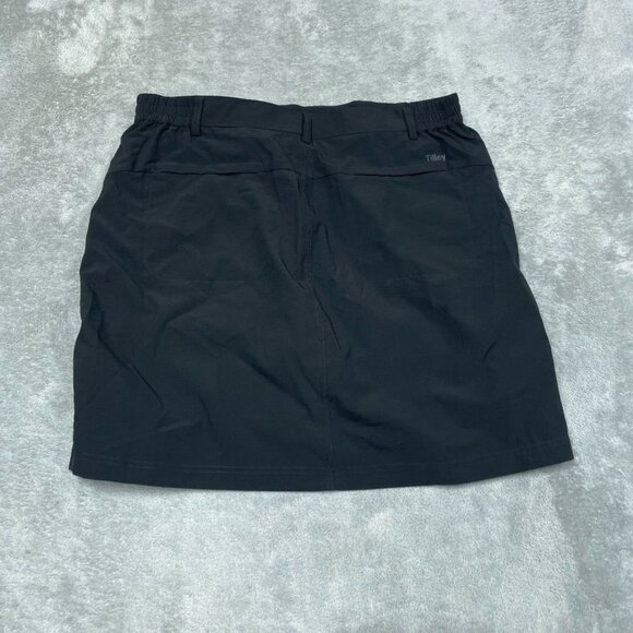 Tilley Womens Black Stretch Skort Size L Elastic Waist Casual a1581 - Picture 4 of 6